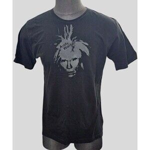 Vtg Andy Warhol Short Sleeve T-Shirt XL Black